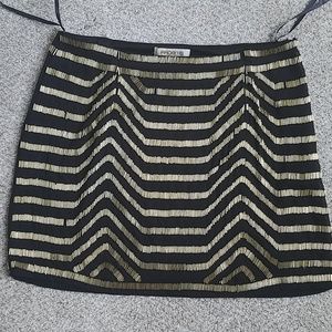 Arden B black mini beaded  skirt  size m